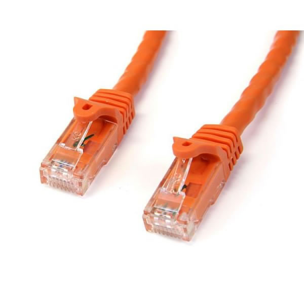 Startech Cable Red Eth Cat6 Sin Enganche 5m Naranja